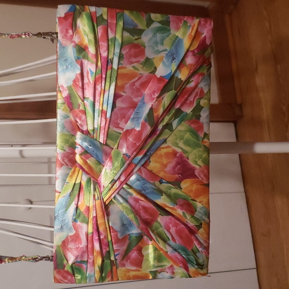 Satin Floral Bag